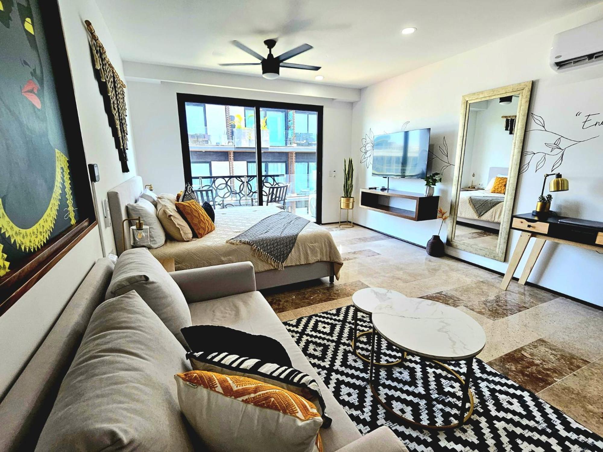 Stylish With Roof Ocean Views Near Mamitas And 5th Ave Apartamento